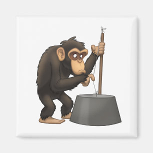 Imã Ímã do chimpanzé do Washtub-Baixo-Playin'