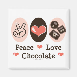 Imã Ímã do chocolate do amor da paz