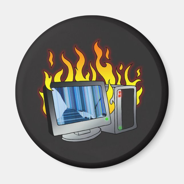 Imã Ímã do Círculo de Fogo do Computador (Frente)