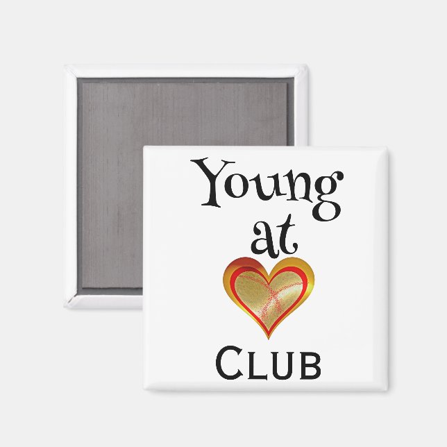 Imã Ímã do Clube Jovem de Coração (Front/Back)