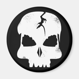 Imã Ímã do crânio do capitão Jack áspero