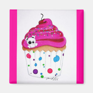 Imã Ímã do cupcake de Skullie