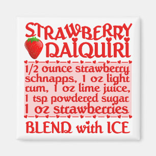 Imã Ímã do daiquiri de morango