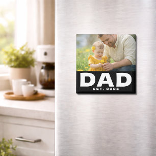 Imã Ímã do Dia dos Pais Foto do Papai Estabelecido