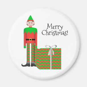 Imã Ímã do duende do Natal - pacote do presente de