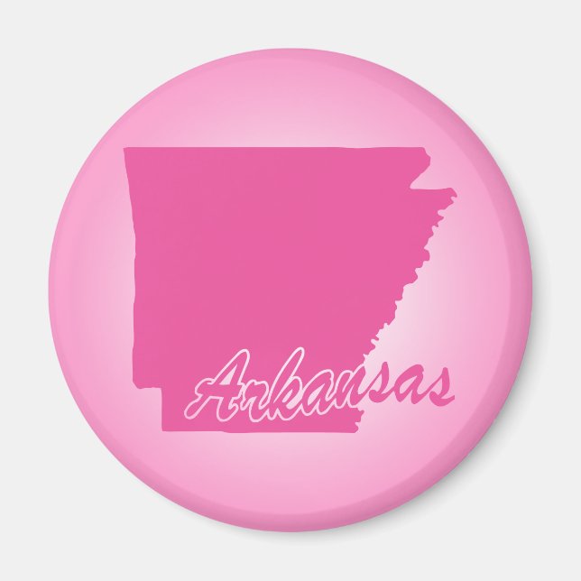 Imã Ímã do Estado Pink Arkansas (Frente)