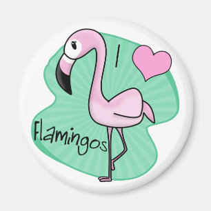 Imã Ímã do flamingo de Kawaii