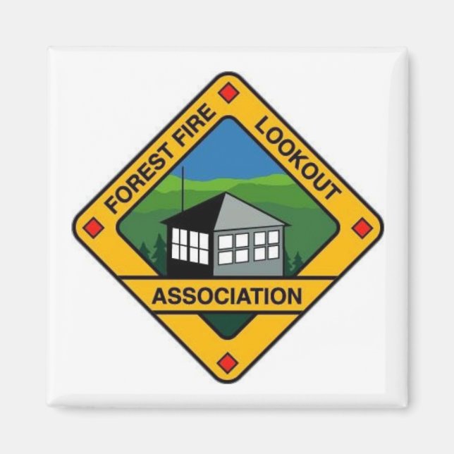 Imã ímã do frigorífico para vigiar os incêndios flores (Frente)