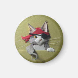 Imã Ímã do gatinho #2 do pirata