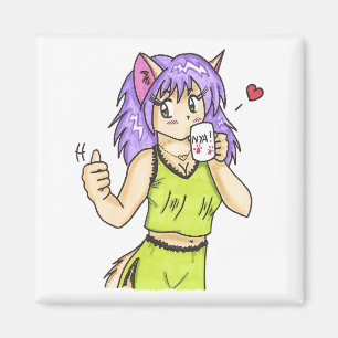 Imã Ímã do gatinho da cafeína