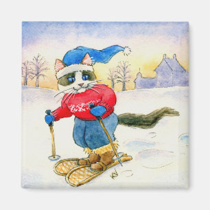 Imã Ímã do gato do sapato de neve