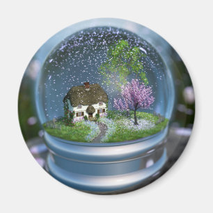 Imã Ímã do globo da flor de cerejeira