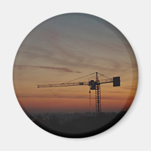 Imã Ímã do guindaste do por do sol