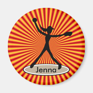 Imã Ímã do jarro do softball de Fastpitch