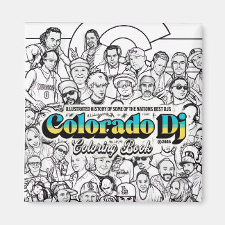 Imã Ímã do livro de colorir Colorado Dj