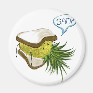 Imã Ímã do logotipo do abacaxi