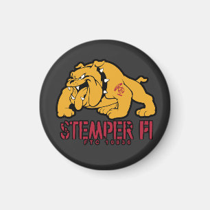Imã Ímã do logotipo do buldogue