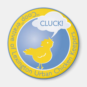 Imã Ímã do logotipo do Cluck