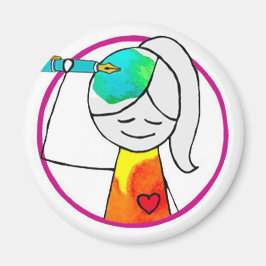 Imã ímã do logotipo HWJ