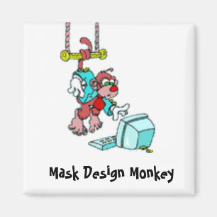 Imã Ímã do macaco do design da máscara