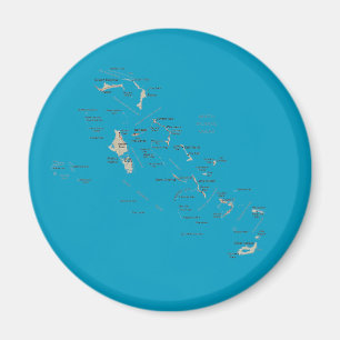 Imã Ímã do mapa de Bahamas