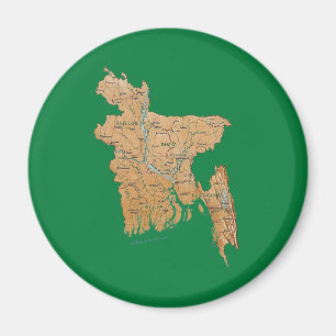 Imã Ímã do mapa de Bangladesh
