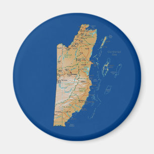 Imã Ímã do mapa de Belize
