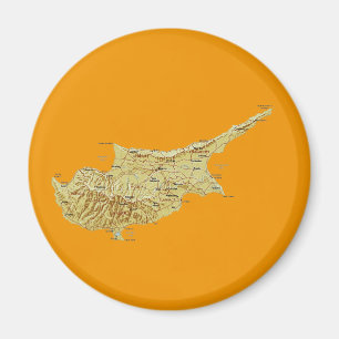 Imã Ímã do mapa de Chipre