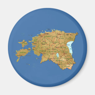 Imã Ímã do mapa de Estónia