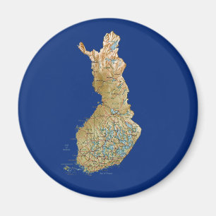 Imã Ímã do mapa de Finlandia
