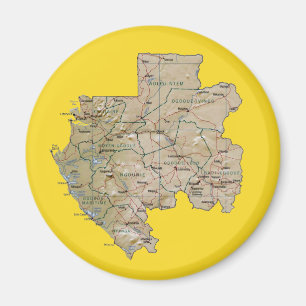 Imã Ímã do mapa de Gabon