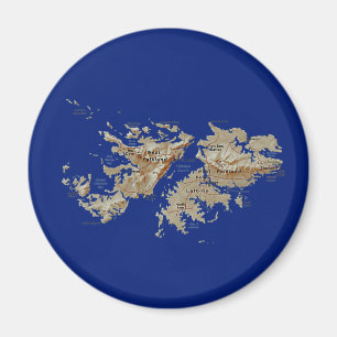 Imã Ímã do mapa de Ilhas Falkland