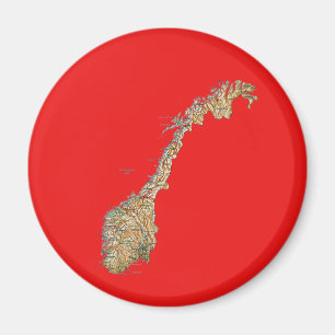 Imã Ímã do mapa de Noruega