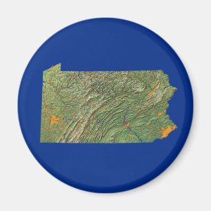 Imã Ímã do mapa de Pensilvânia