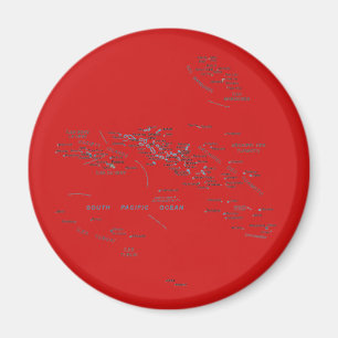 Imã Ímã do mapa de Polinésia francesa