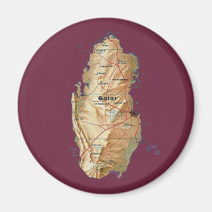 Imã Ímã do mapa de Qatar