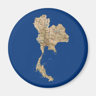 Imã Ímã do mapa de Tailândia