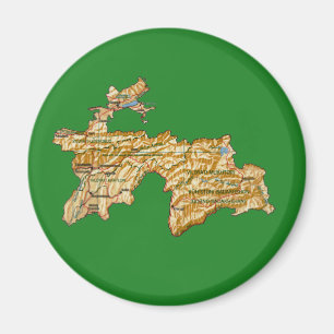 Imã Ímã do mapa de Tajikistan