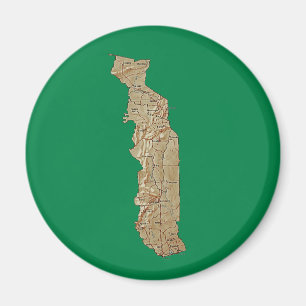 Imã Ímã do mapa de Togo