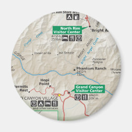 Imã Ímã do mapa do Grand Canyon