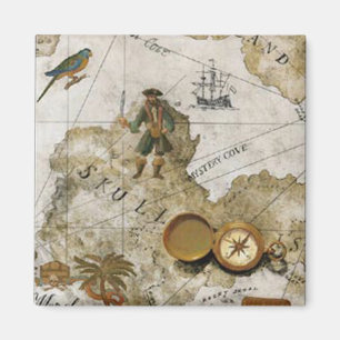 Imã Ímã do mapa do pirata