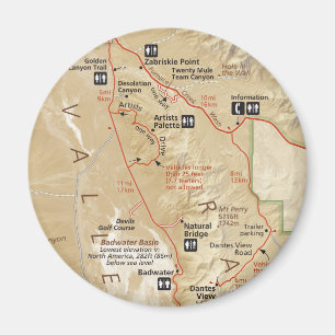 Imã Ímã do mapa do Vale da Morte
