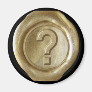 Imã Ímã do monograma do selo da cera - ouro - estilo