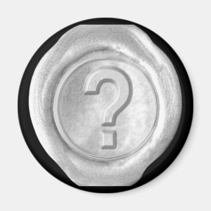 Imã Ímã do monograma do selo da cera - prata - estil