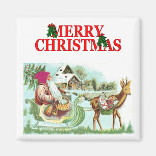 Imã Ímã do Natal do papai noel do vintage