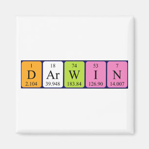 Imã Ímã do nome da mesa periódica de Darwin