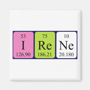 Imã Ímã do nome da mesa periódica de Irene