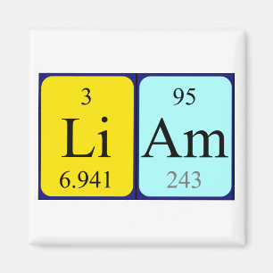 Imã Ímã do nome da mesa periódica de Liam