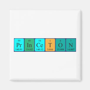 Imã Ímã do nome da mesa periódica de Princeton
