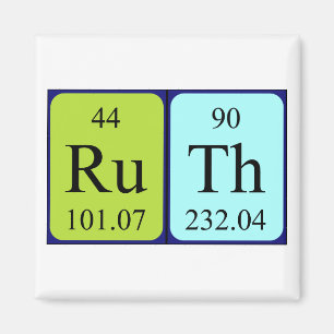 Imã Ímã do nome da mesa periódica de Ruth